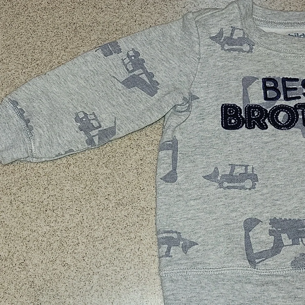 Carter's 'Best Brother' Gray Sweatshirt Size 18 Months